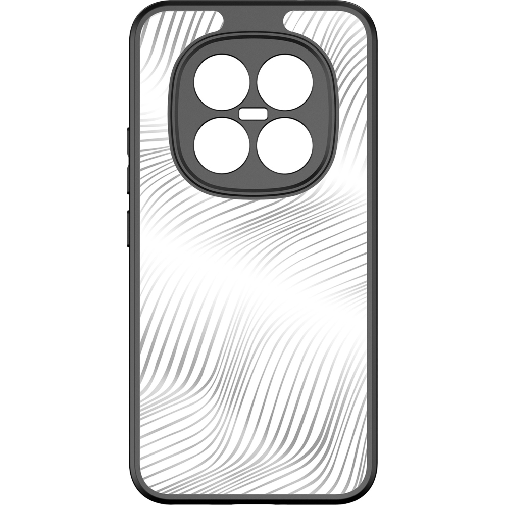 Etui ochronne Dux Ducis AIMO do Redmi Note 15 Pro Plus 5G, przezroczyste z czarną ramką
